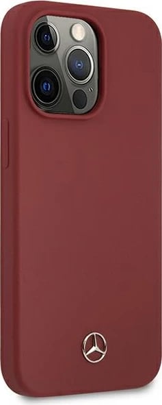 Mbështjellës Mercedes MEHCP13XSILRE për iPhone 13 Pro Max 6.7", Silicone Line, i kuq