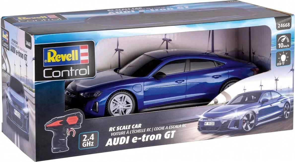 Veture me telekomandë Revell RC Audi e-tron GT 1:24, Kaltër