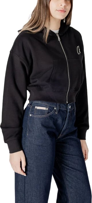 Felpa për femra Calvin Klein Jeans, e zezë