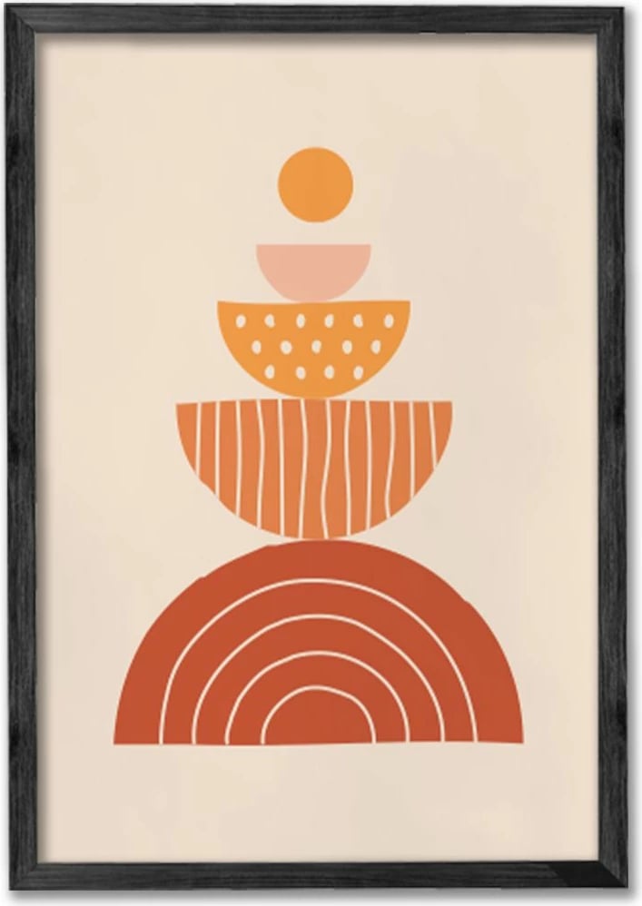 Piktura dekorative me kornizë (3 copë), Wallity, Ersy3Syhcrv25