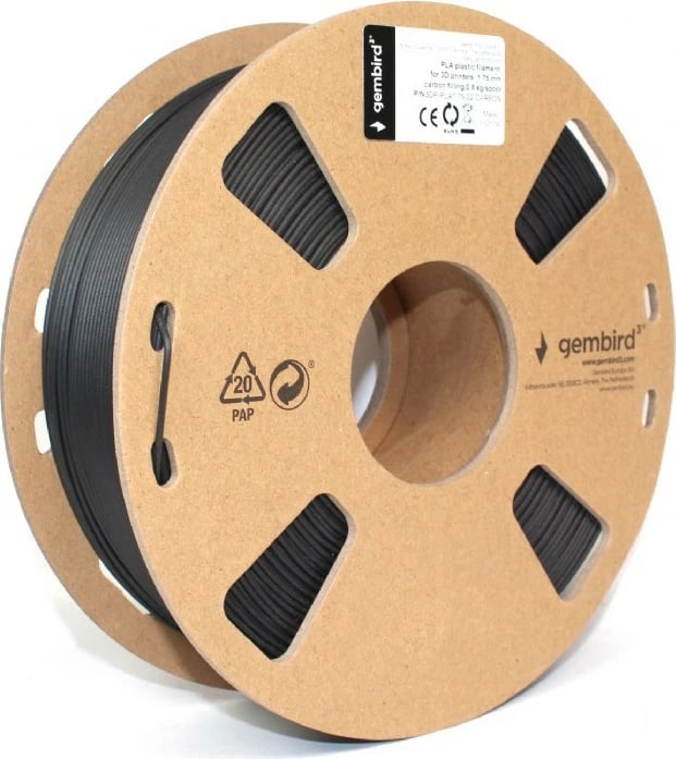 Filament 3D printer Gembird 3DP-PLA1.75-02-CARBON PLA 1.75mm karbon