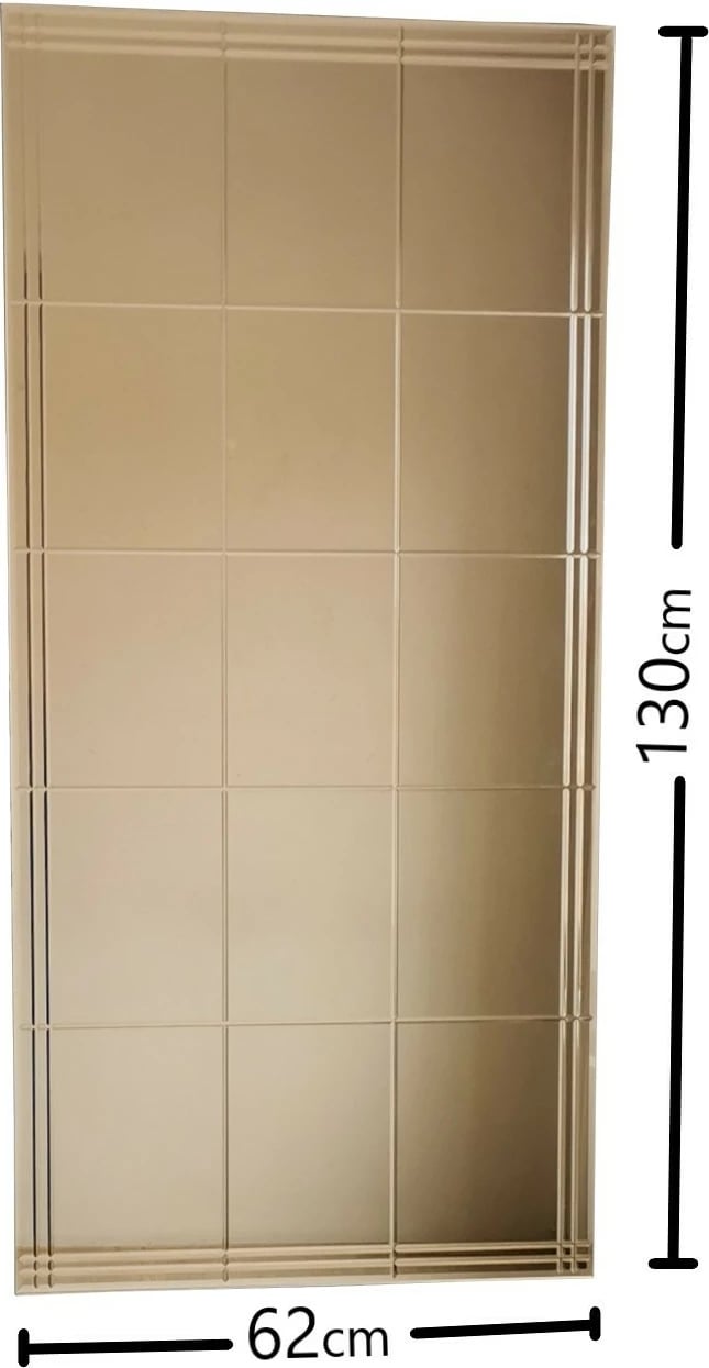 Pasqyrë Hanah Home, NSTLA308d, ngjyrë argjendi, 62x130cm