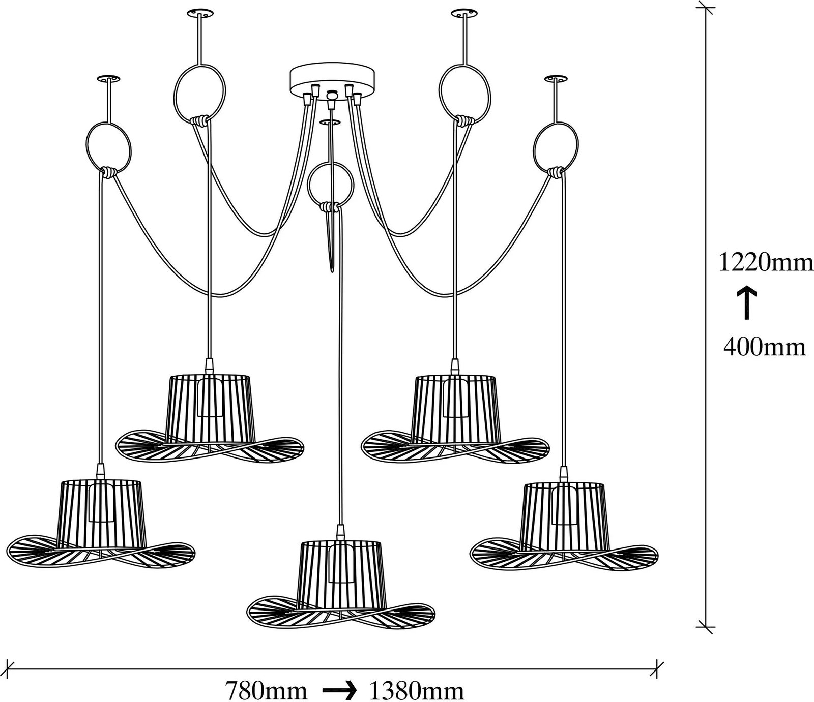 Llambadar Opviq, Tel - 6761, ngjyrë e zezë