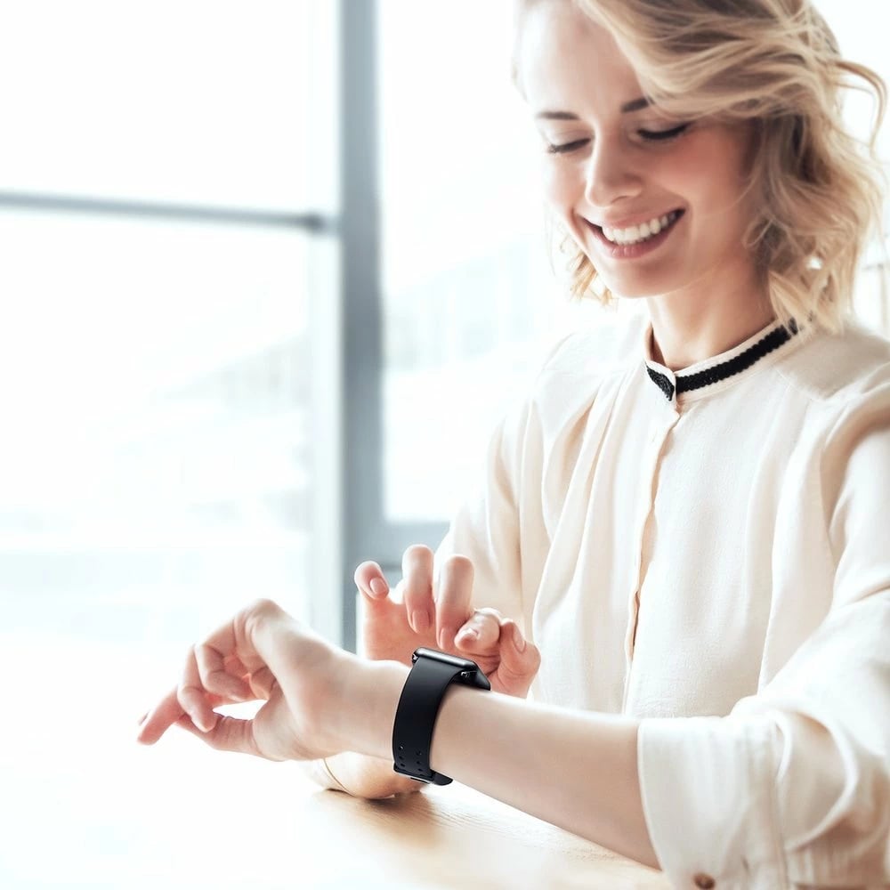 Rrip Baseus për Apple Watch Series 3/4/5/6/SE 38mm/40mm, i zi Rrip Baseus për Apple Watch Series 3/4/5/6/SE 38mm/40mm, i zi