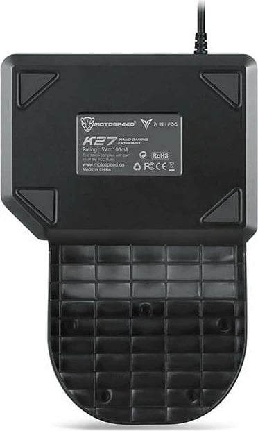 Tastierë mekanike gaming Motospeed K27, 27 taste, RGB, me kabllo, e zezë/argjendtë