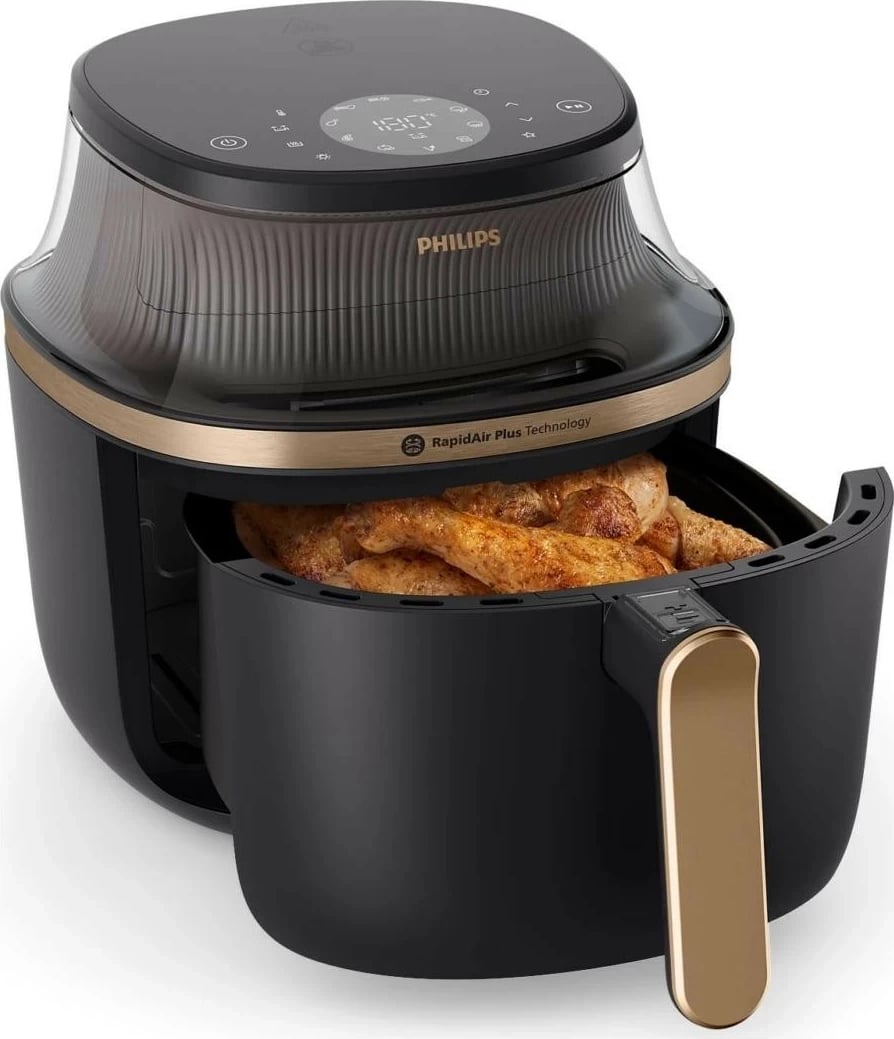 Fryer Philips Ovi Mini 3000 NA322/00, 4.2L, 1400W, e zezë/ari