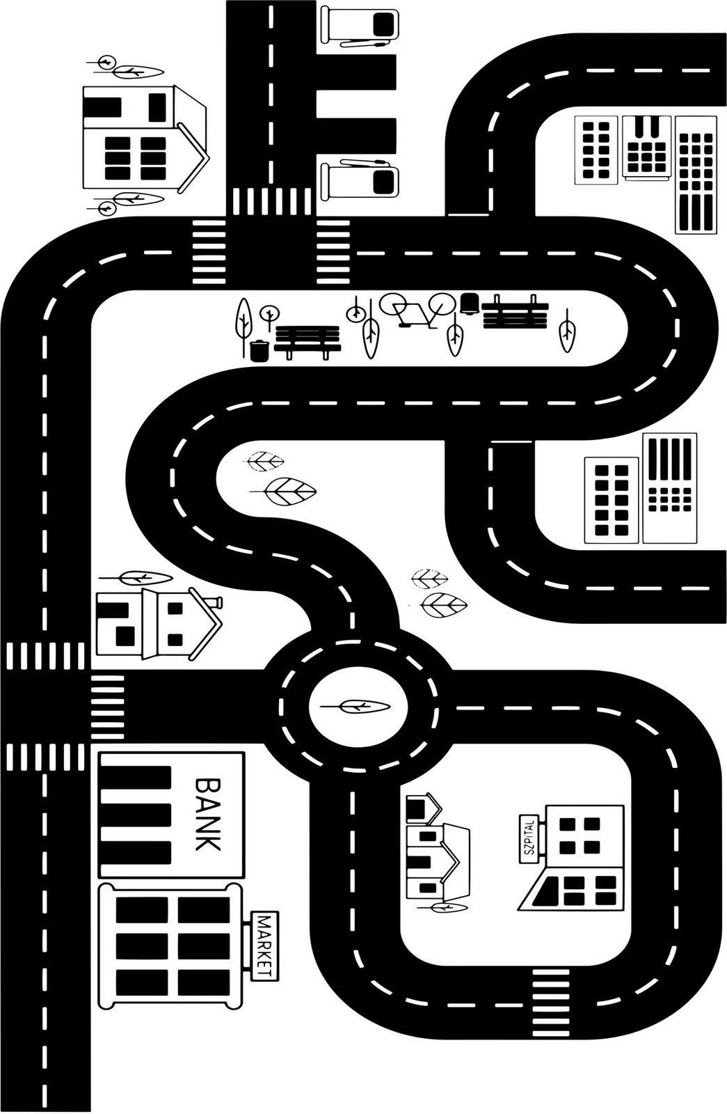 Qilim për fëmijë, shumëngjyrësh, 50x80cm, Conceptum Hypnose, WOOKECE112