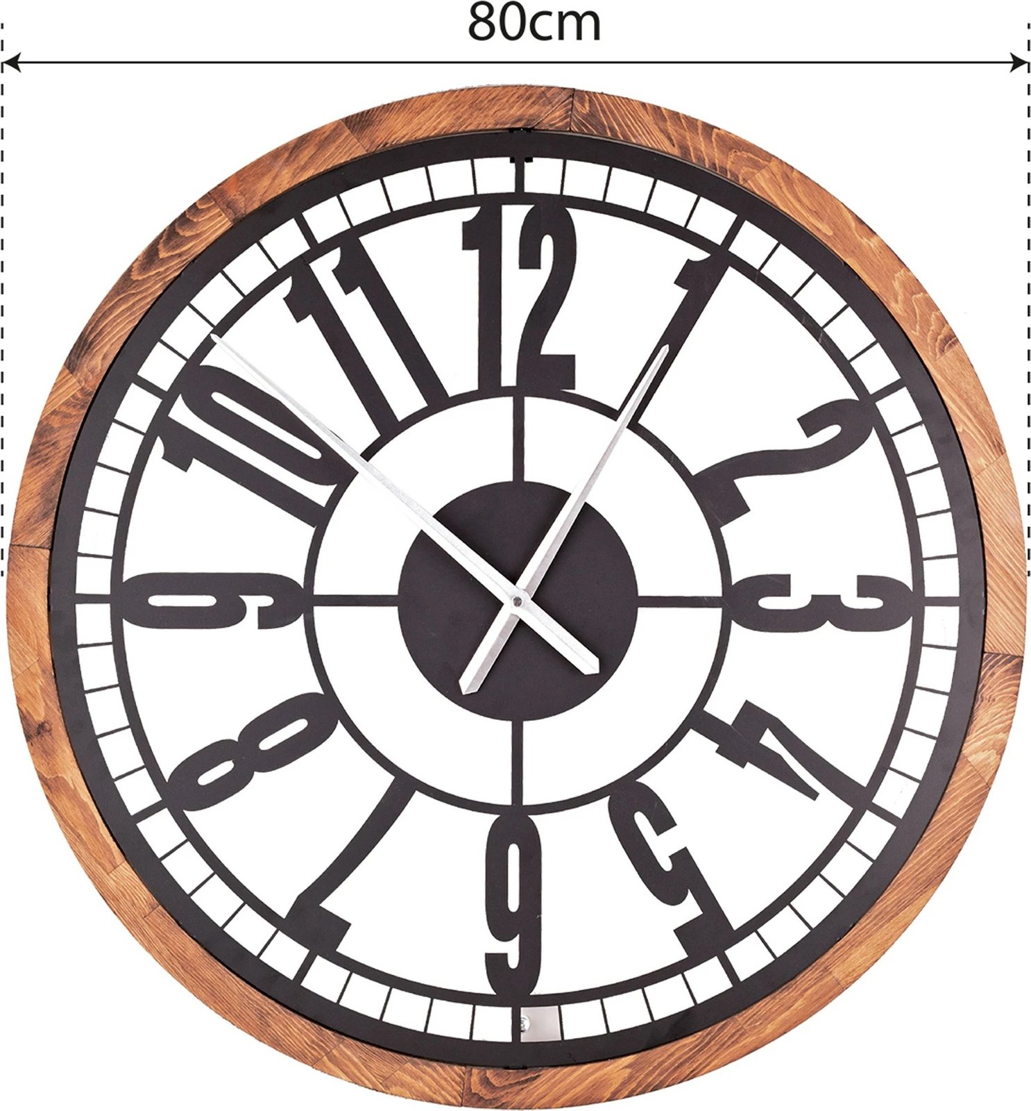 Orë muri dekorative metalike Wallity, Bunella, e zezë-dru lis