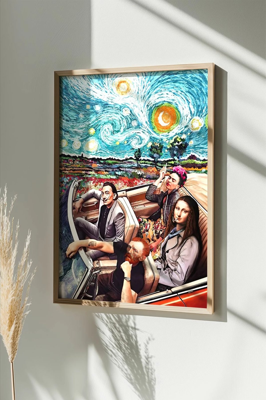 Pikturë dekorative me kornizë, shumëngjyrëshe, Wallity, Artsmdftek38-5070, 50x70cm