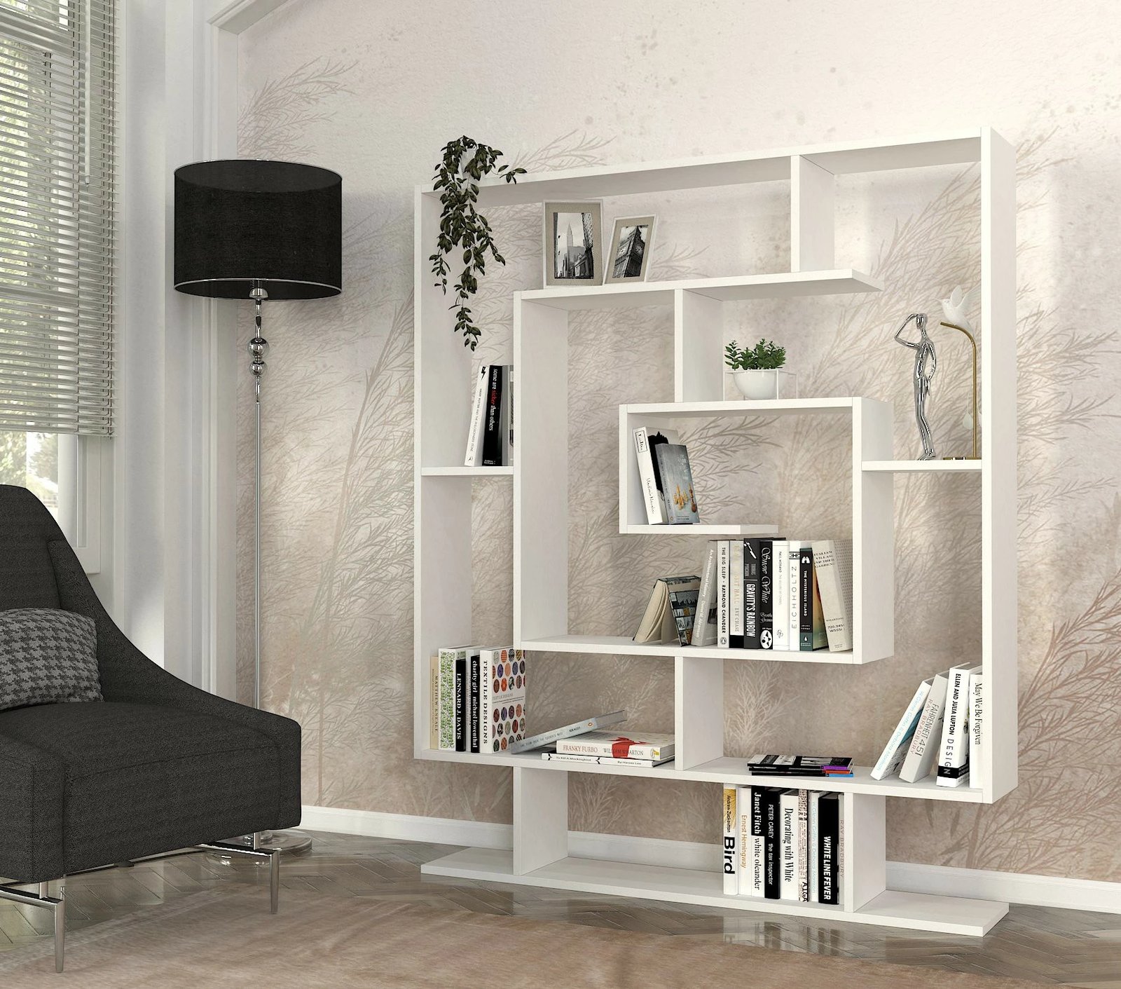 Raft librash Hanah Home, Sarmaşık, i bardhë