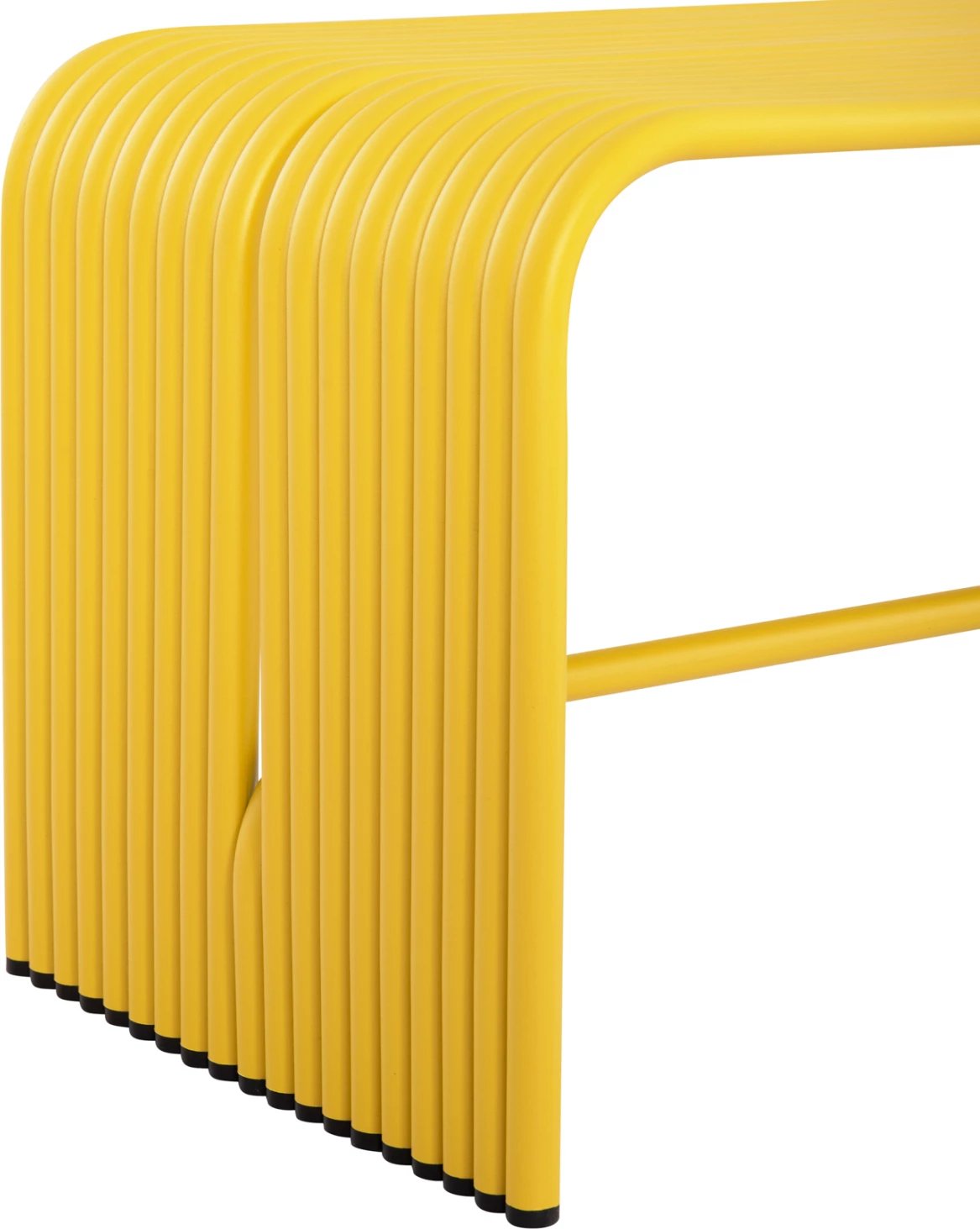 Bankë dy vendëshe INTREPID, alumin, ngjyrë e verdhë, FH6327.06, 109.5x37.5x40.5cm