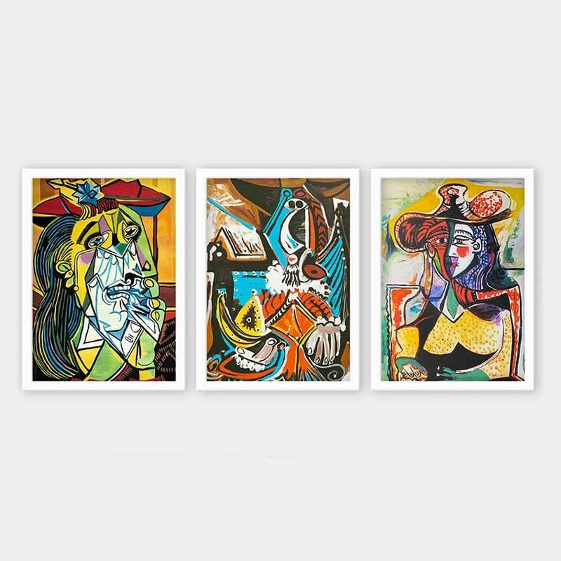 Pikturë dekorative me kornizë (3 copë), Wallity, 3BC_UNPP09_5575