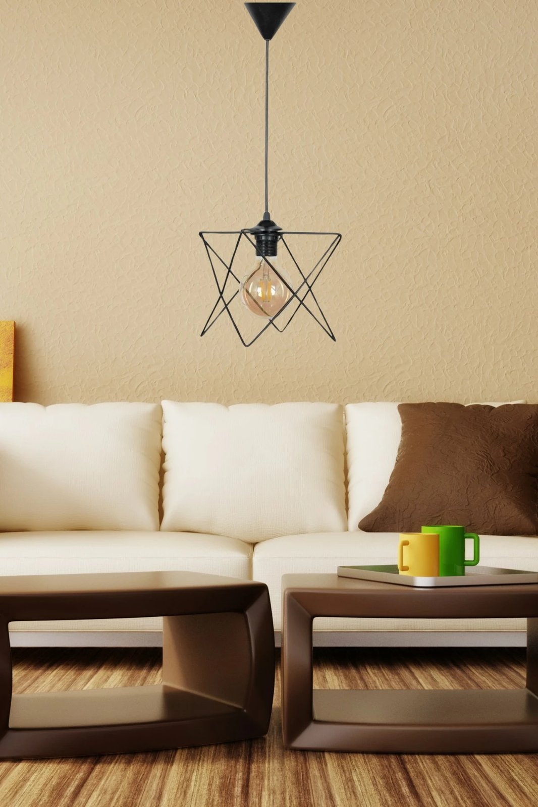 Llambë tavani Opviq, LB037, metal i zi