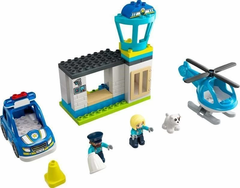 Lodër për fëmijë LEGO Duplo 10959 Police Station and Helicopter