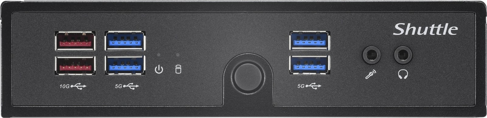 Kasë mini Shuttle XPC slim DS50U7, i7-1355U, 2x LAN, DDR5, fanless, e zezë