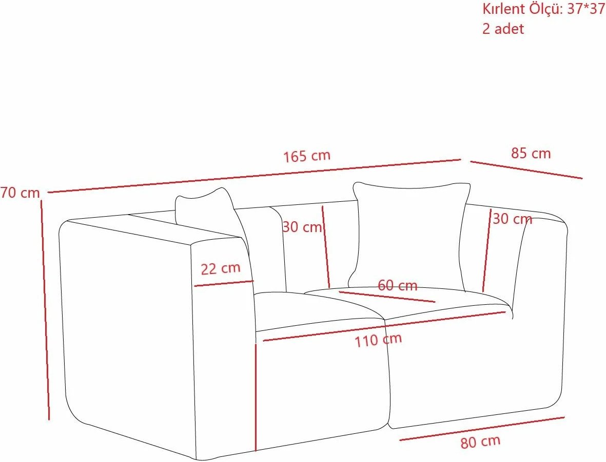 Divan dy ulëshe, ngjyrë portokalli, Atelier del Sofa, Raks