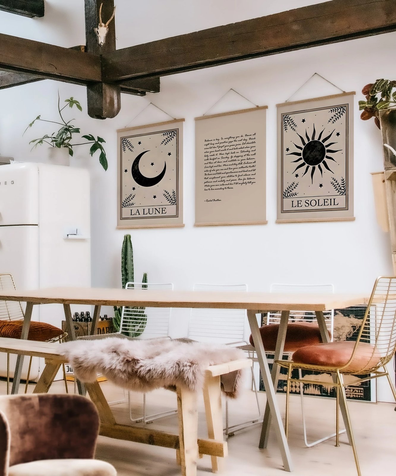 Pikturë dekorative me kornizë (3 copë), Wallity, SRG32