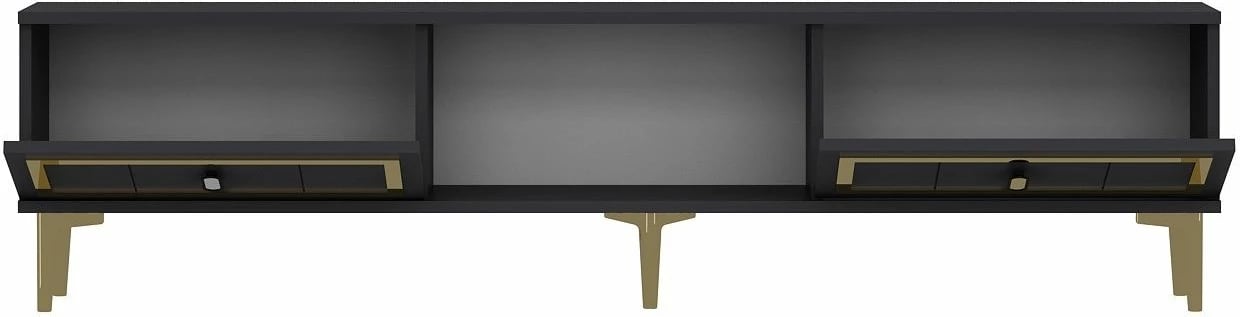 Komodë TV Skye Decor, ngjyrë antracit, ar