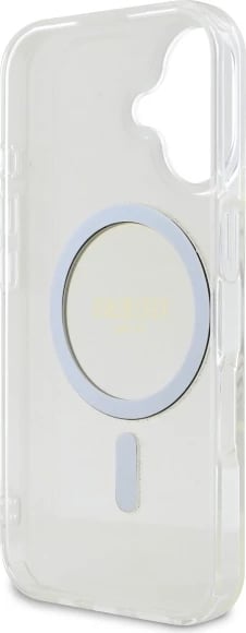 Mbështjellës Guess GUHMP16MHFGERET për iPhone 16 Plus 6.7", transparent, Glitter Circle MagSafe Mbështjellës Guess GUHMP16MHFGERET për iPhone 16 Plus 6.7", transparent, Glitter Circle MagSafe