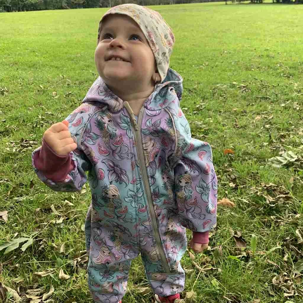 Kombinezon softshell për foshnje, NEW BABY, Mermaids, madhësia 98 (2-3 vjet), rozë