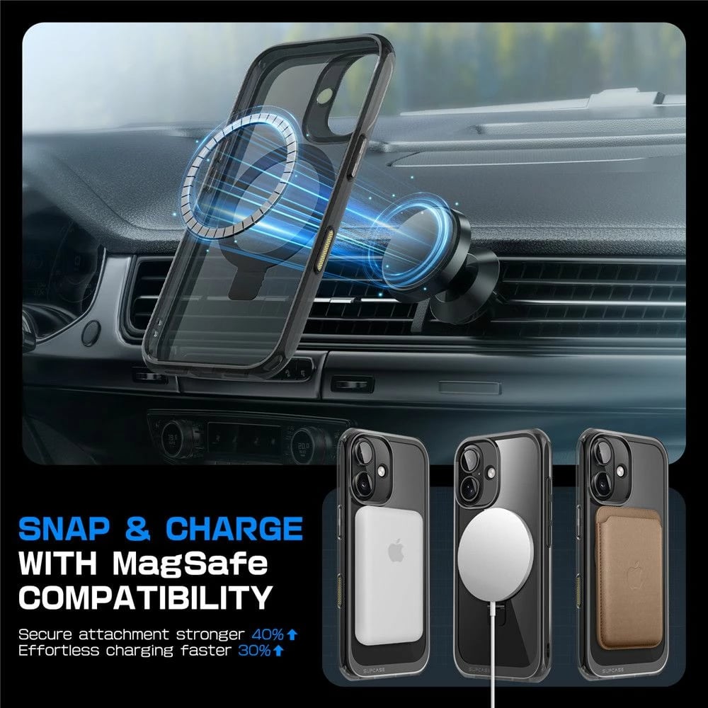 Mbështjellës Supcase UB Mag për iPhone 15 Pro Max, MagSafe, i zi
