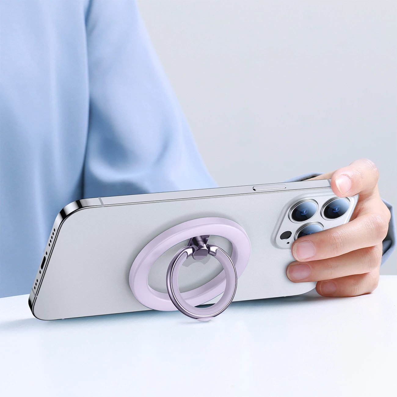 Mbështjellës magnetik Joyroom JR-Mag-M2 për iPhone, MagSafe, vjollcë