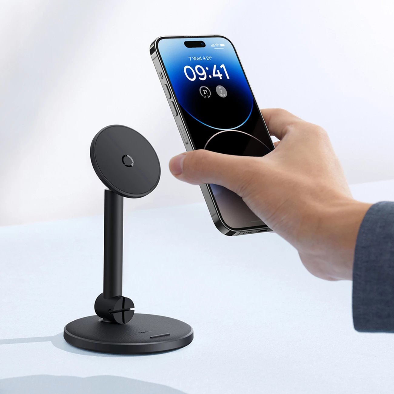 Mbajtës magnetik telefoni Baseus MagPro, B10564100121-00, i zi Mbajtës magnetik telefoni Baseus MagPro, B10564100121-00, i zi