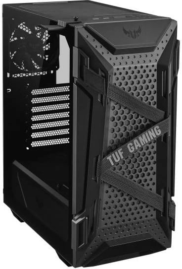 Kasë gaming, Asus, TUF Gaming GT301 (90DC0040-B49000), ATX Tower, USB 3.0, 2.5", 490x300x530 mm, e zezë