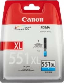 Fishek boje, Canon, CLI-551XL 6444B001, XL 11 ml, deri 665 faqe, cyan