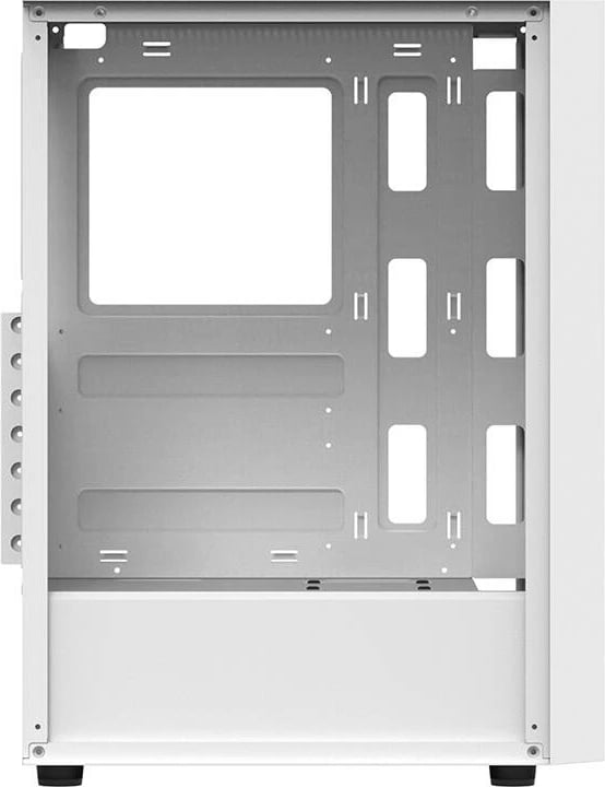 Kasë Darkflash A290, Middle Tower, xham i temperuar, pa ventilatorë, e bardhë