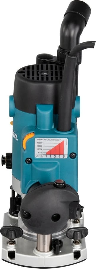 Frezer druri Makita RP1111CJFA, 1100W, bazë zhytëse, port pluhuri, blu