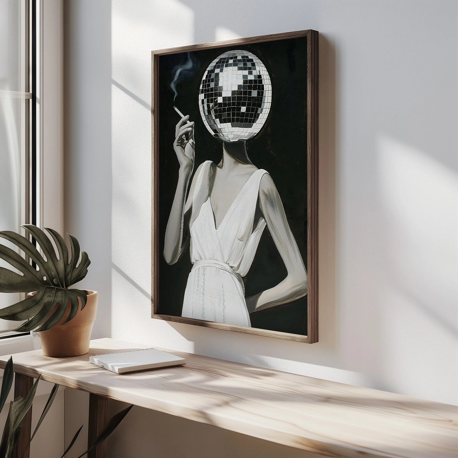 Pikturë dekorative me kornizë MDF, shumëngjyrëshe, HUM083