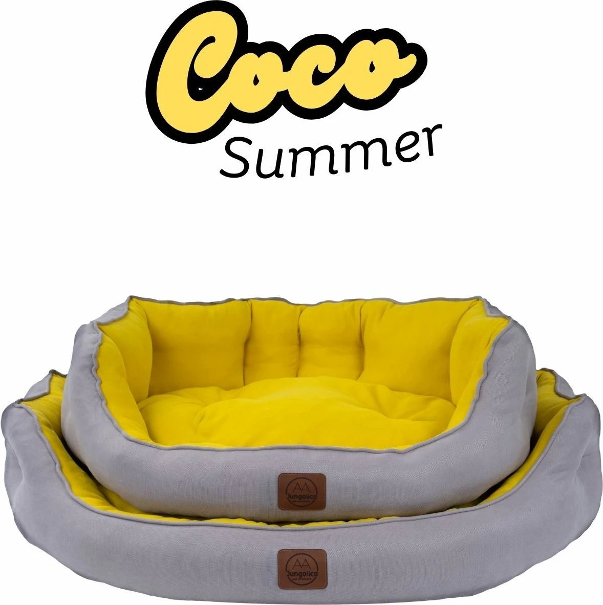 Shtrat për kafshë Coco Summer, ngjyrë e verdhë, madhësia M