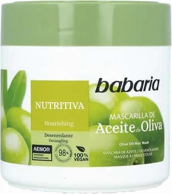 Maskë për flokë Babaria me vaj ulliri, 400ml