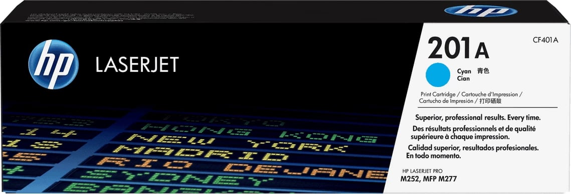 Toner HP 201A CF401A standard, rendiment 1330 faqe, cyan
