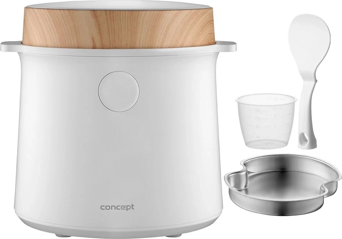 Tenxhere orizi Concept RE3030, 1.5 L, 315-380 W, Bardhë
