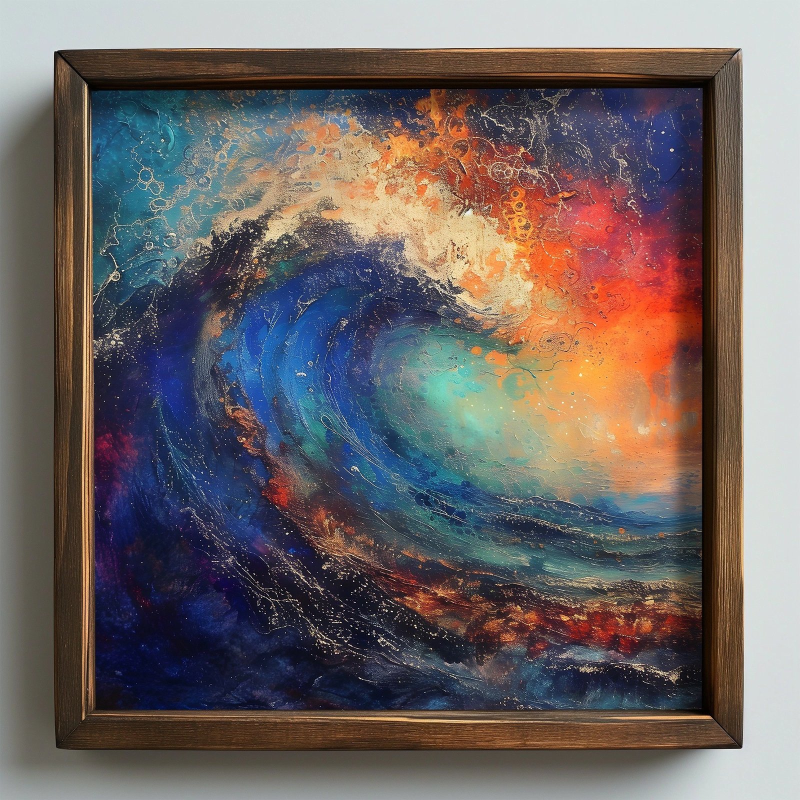 Pikturë dekorative me kornizë MDF, shumëngjyrëshe, Wallity, AI066, 50x50x3.5cm