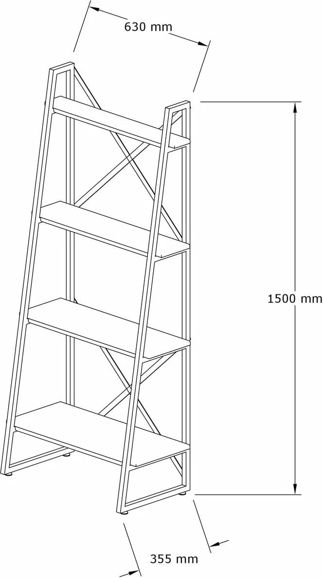 Raft librash Hanah Home, Alaro, ngjyrë arre