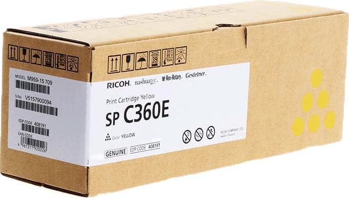 Toner Ricoh Type C360 / 408191 SP C360E 1500 faqe verdhë