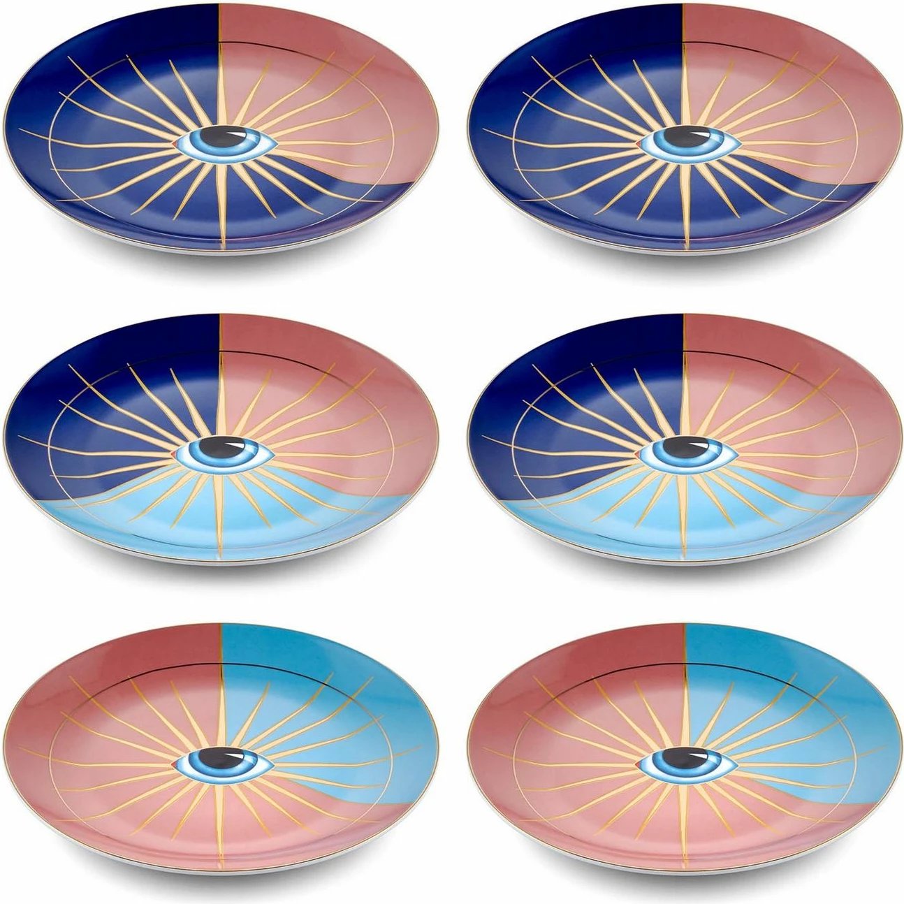 Set pjatash ëmbëlsirash (6 copë), Hermia, DNR0081