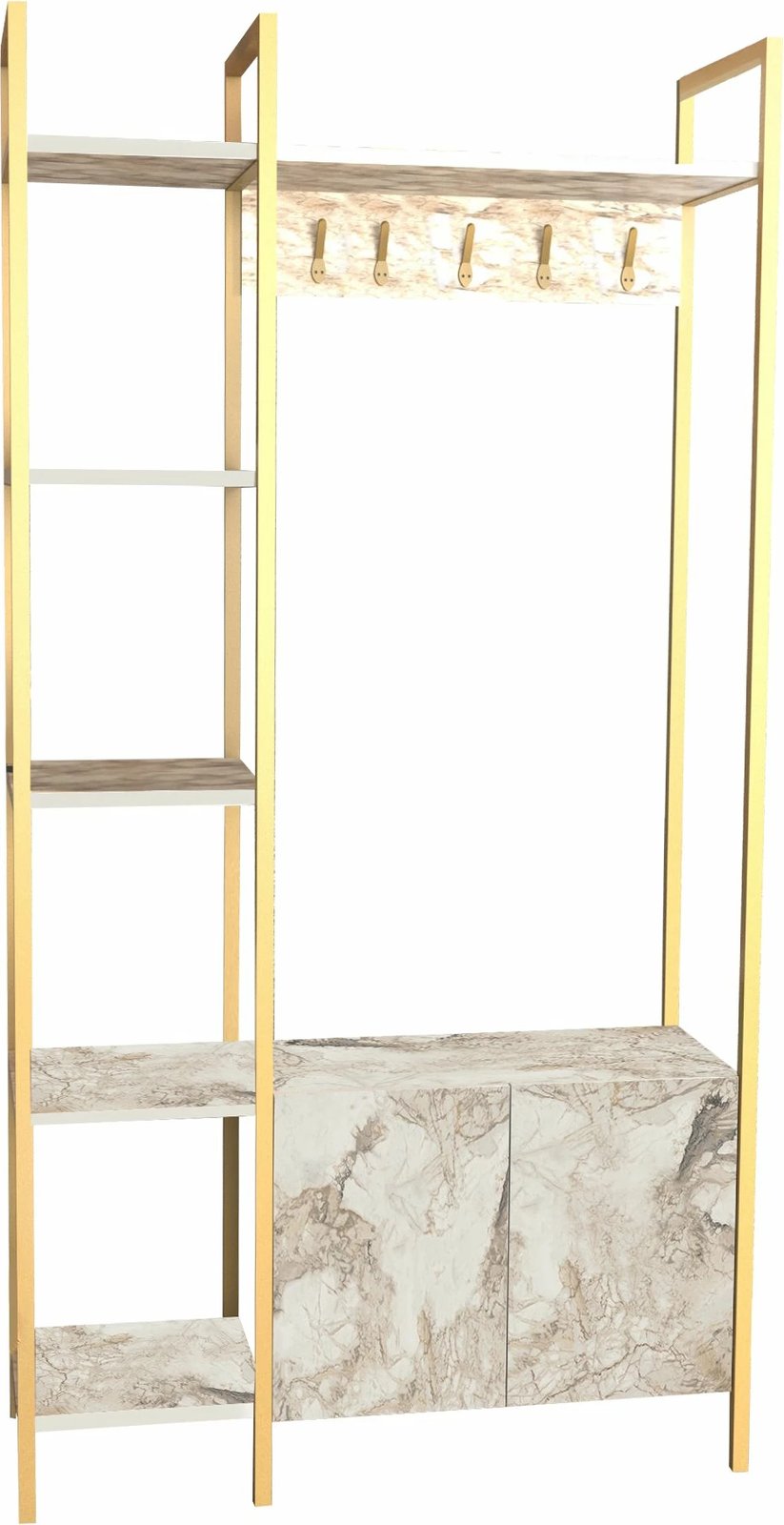 Stendë korridori Skye Decor, Doga - Ephesus, e bardhë dhe e artë