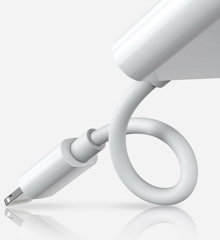 Adapter Joyroom S-Y104, Lightning në 3.5mm jack + Lightning, i bardhë