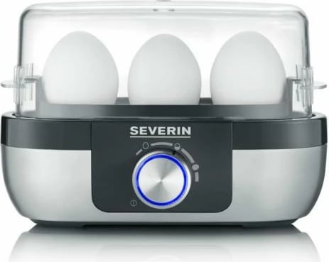 zjerëse vezësh Severin EK 3163, 3 vezë, çelik inoksi, e zezë