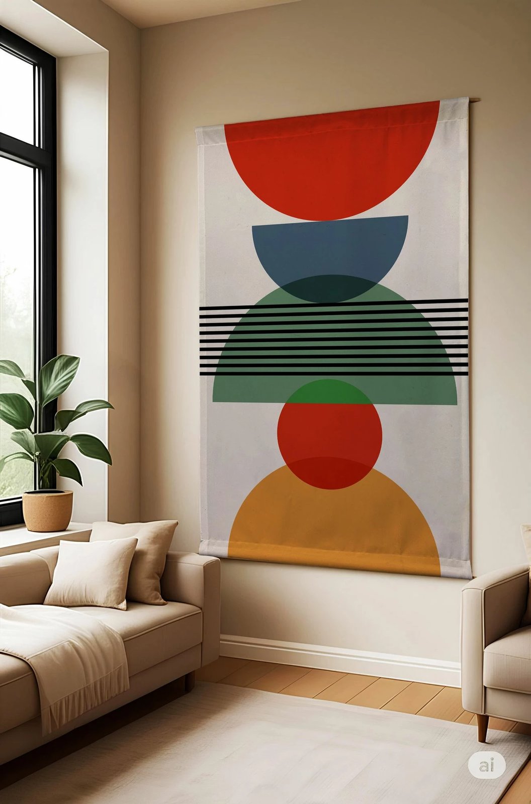 Pikturë dekorative poliestër, Wallity Polybaby 7, 145x200cm