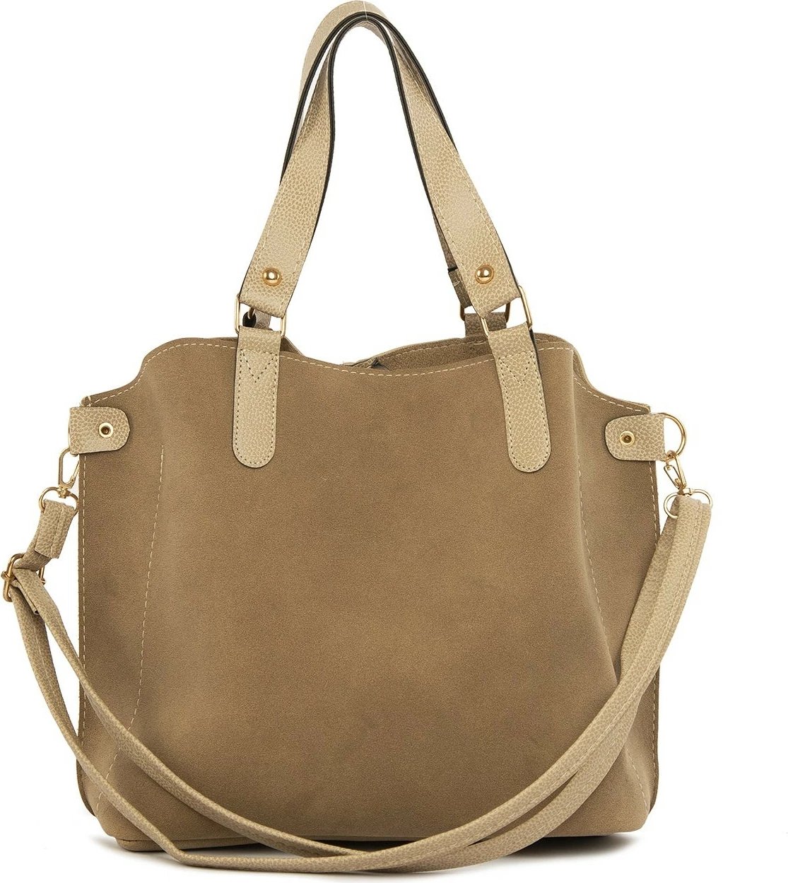 Çantë shpatullës Zoozie Bags, ngjyrë mink, M000003554