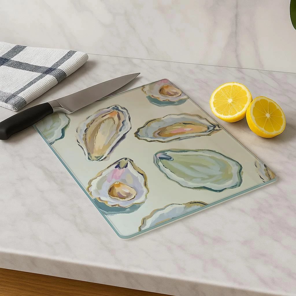 Dërrasë prerëse Hermia, qelq i temperuar, shumëngjyrëshe, Kes-00008, 30x40cm