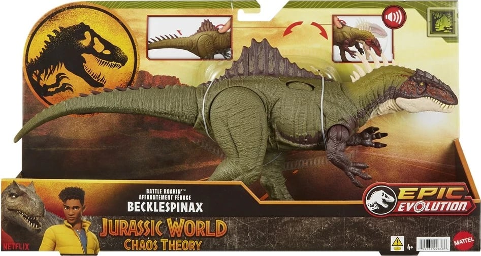 Figurë lodër Jurassic World BATTLE ROARIN' BECKLESPINAX, plastikë, shumëngjyrëshe