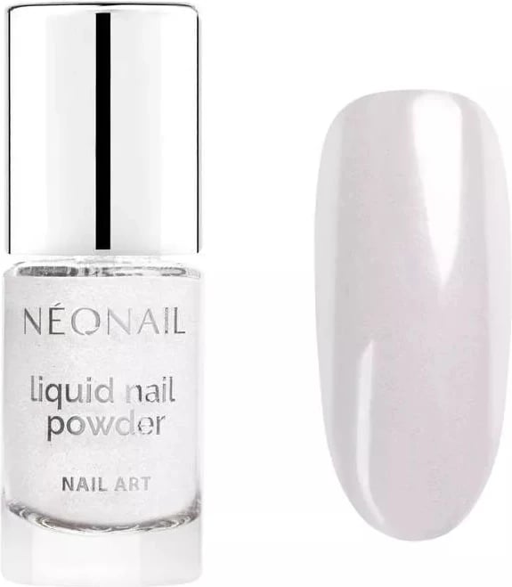 Glitter i lëngshëm për thonj për femra NeoNail Chrome 01, 6.5ml argjendi