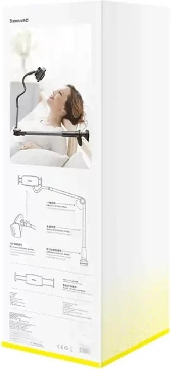 Mbajtës pasiv Baseus LUZQ000013 për celular/tablet, 360°, Gri
