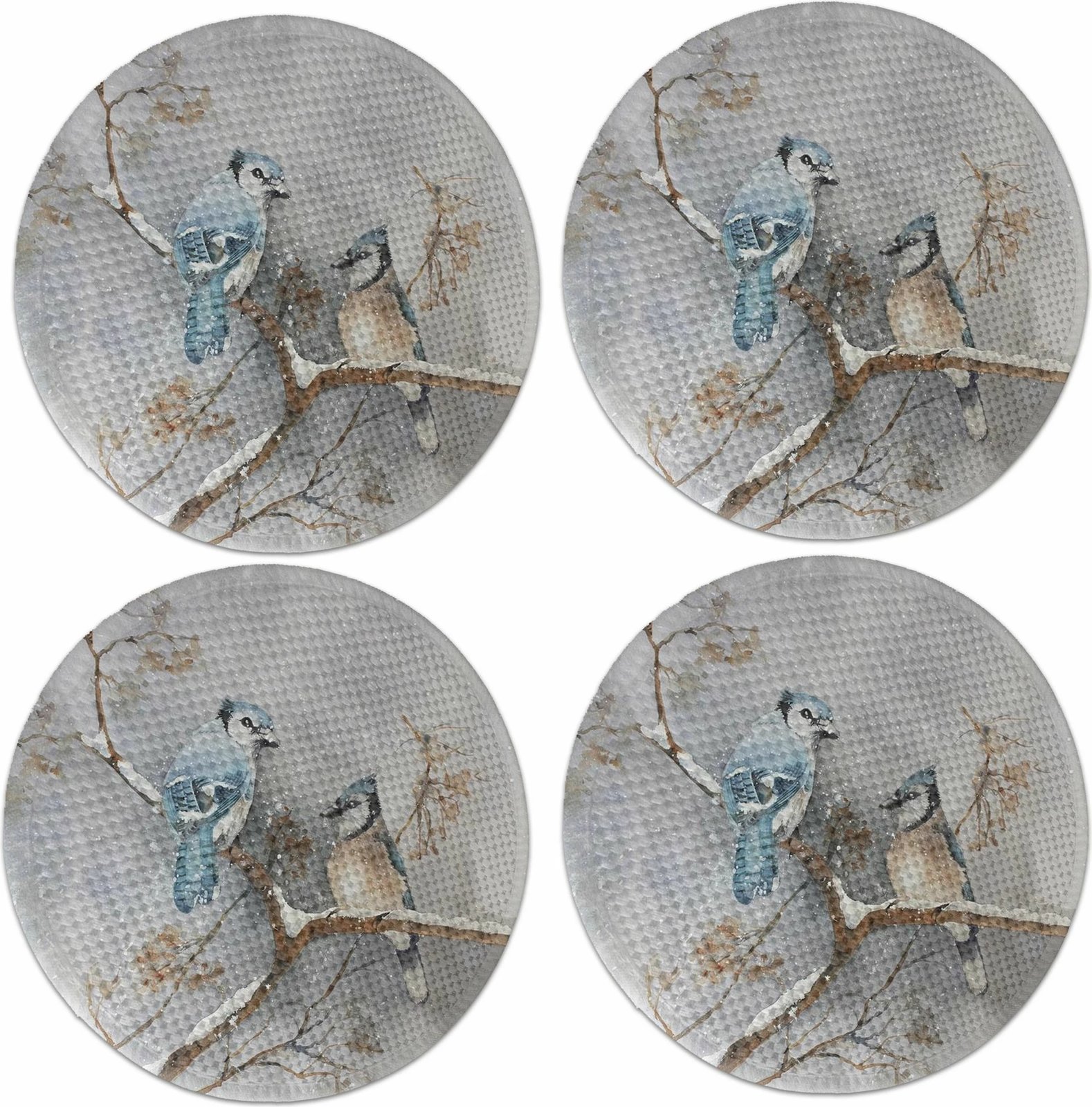 Set nënshtrues tavoline Hermia Concept, shumëngjyrësh, 4 copë, 37cm